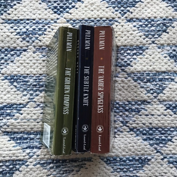 Vintage Philip Pullman His Dark Materials 3 Book Set Fiction Fantasy Paperbacks - Picture 3 of 3